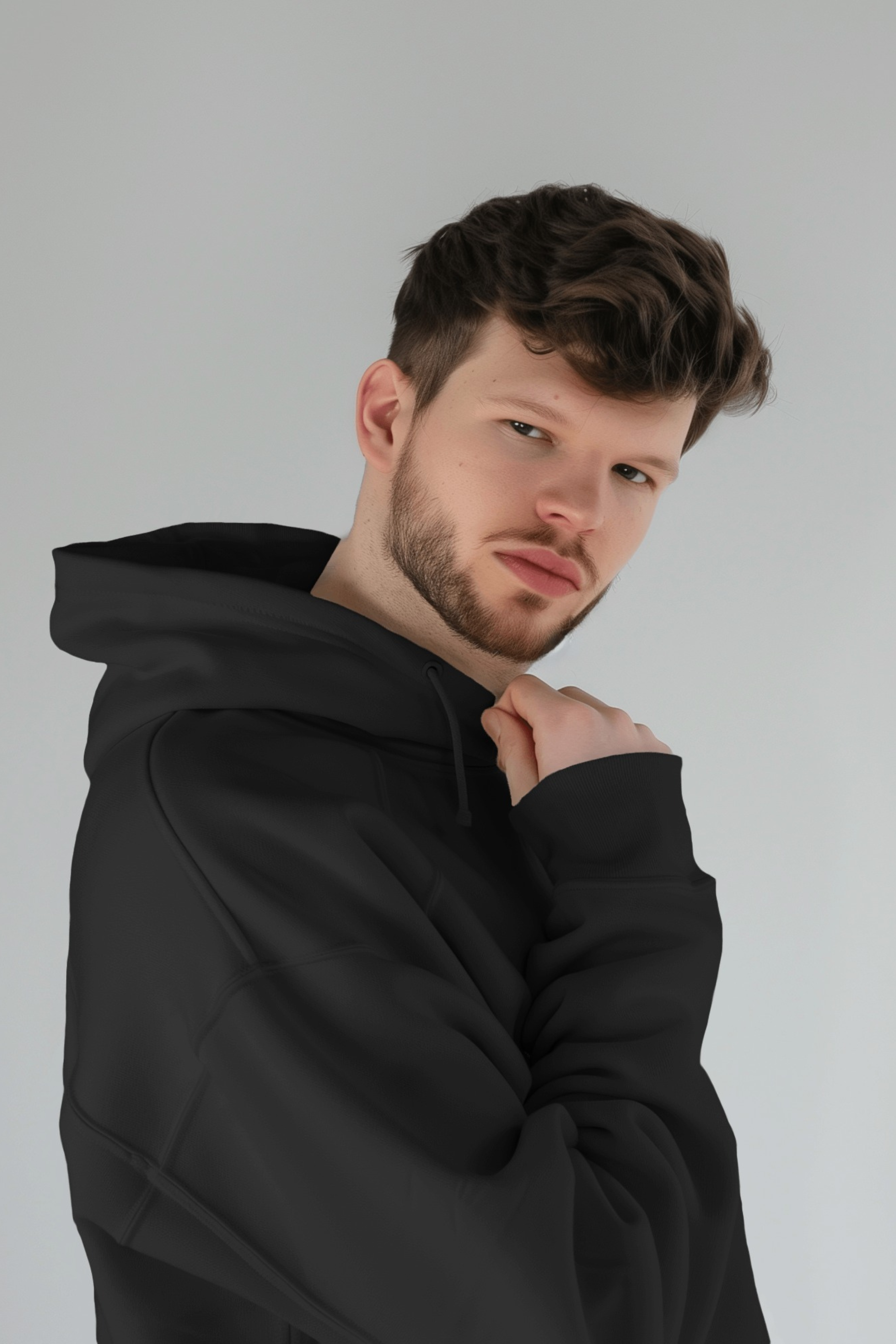 Men’s Oversized Black Hoodie