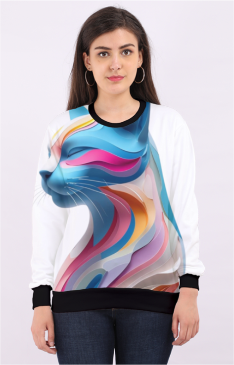 Women's AOP Sweatshirt | Bold All Over Print Fashion.