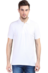 Men’s Premium White Polo T-Shirt – Soft Cotton, Stylish & Comfortable