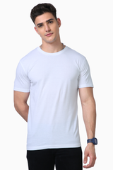 Men’s White Supima T-Shirt – Premium Cotton for Everyday Elegance