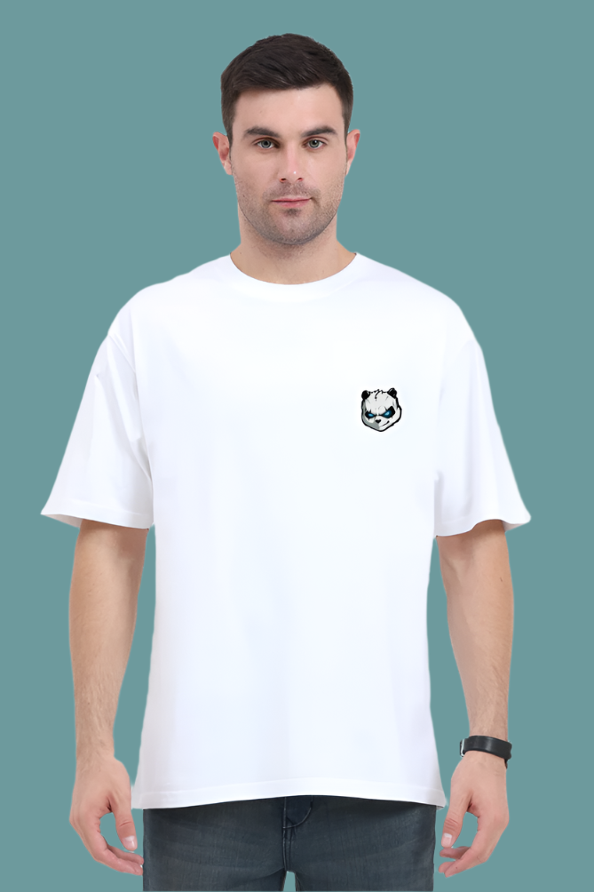 Warrior Panda Oversized Unisex T-Shirt – Bold Style for Everyone