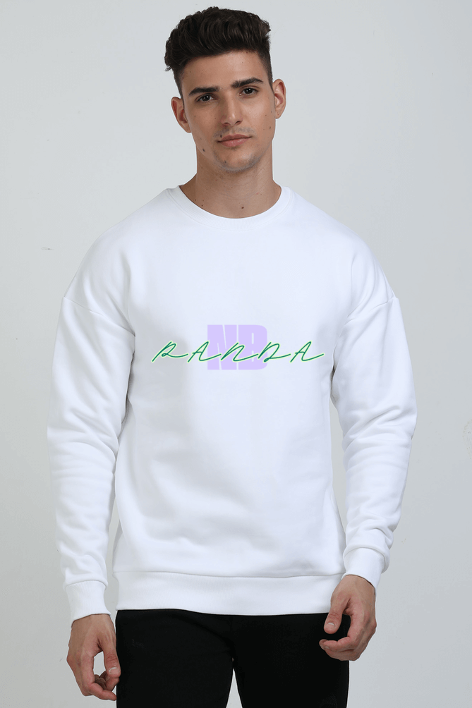 Oversized Sweatshirt for Men in White – Stylish, Comfortable Streetwear