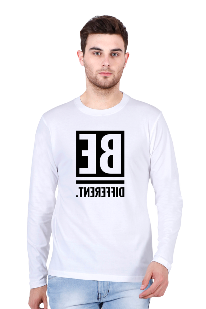 Be Different Full Sleeve Men's T-Shirt – Reflect Your Unique Style.