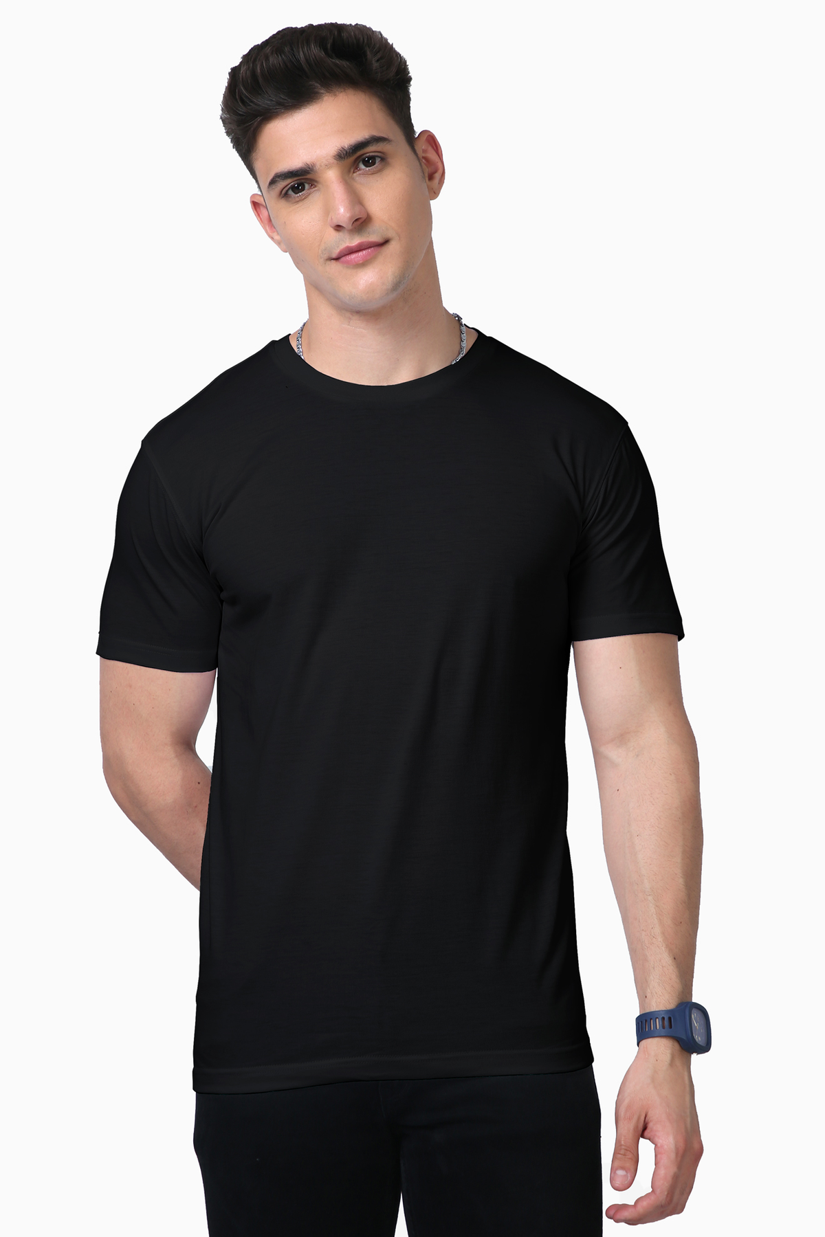 Men’s Black Supima T-Shirt – Premium Cotton, Timeless Style