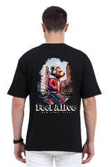 Men’s Oversized T-Shirt – Feel Alive Design | Premium Cotton Casual Wear