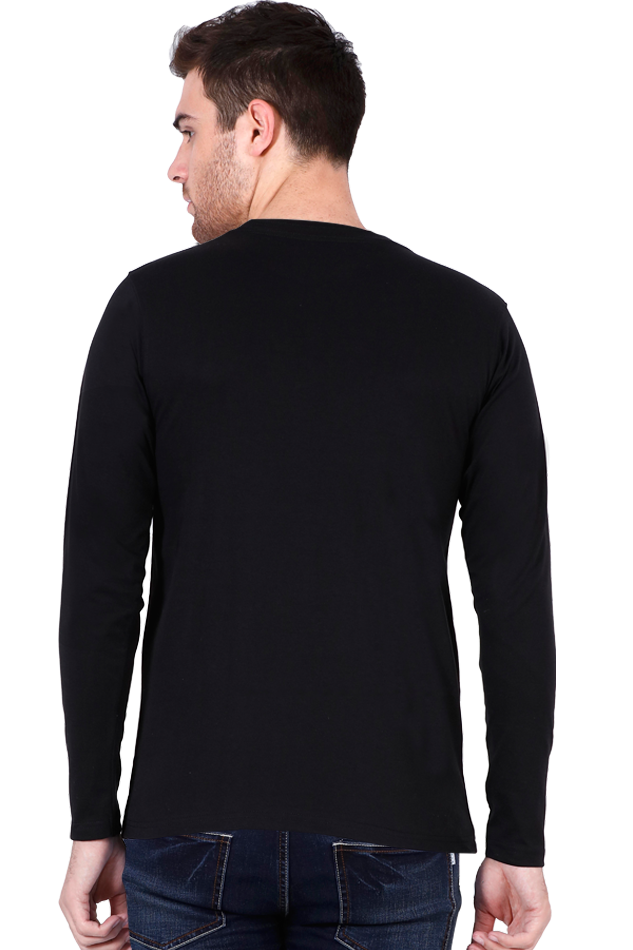 Focus Full Sleeve Men's T-Shirt – Premium Winter Wear, Motivational Style.