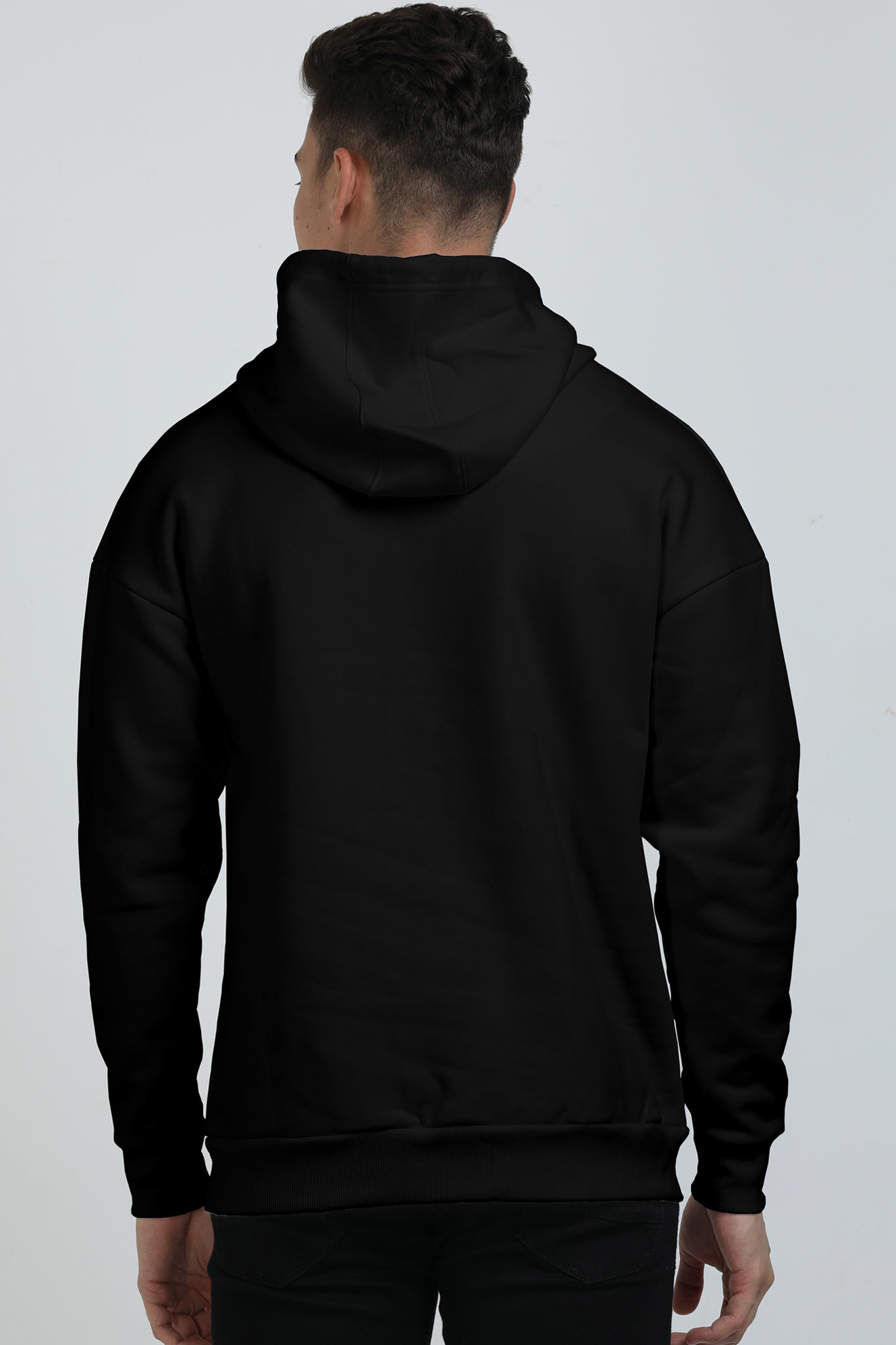 Men's Oversized Hooded Sweatshirt – Sacred Jagannath Face | Devotional Streetwear.