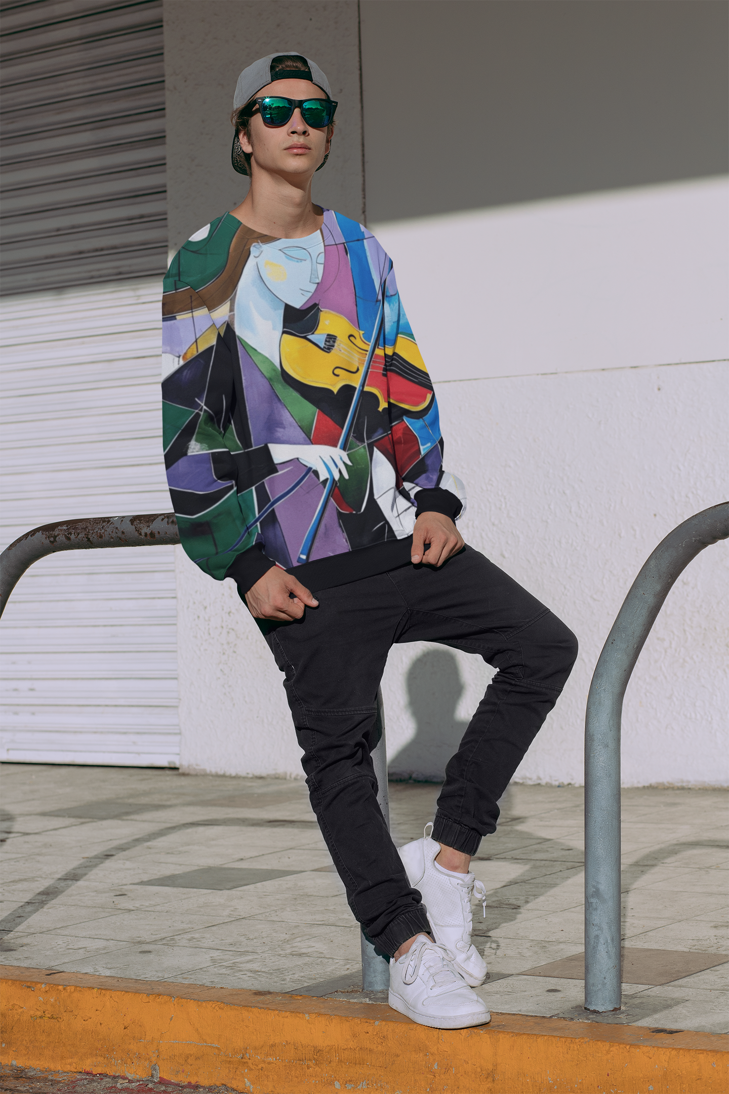 All-over print sweatshirt for men