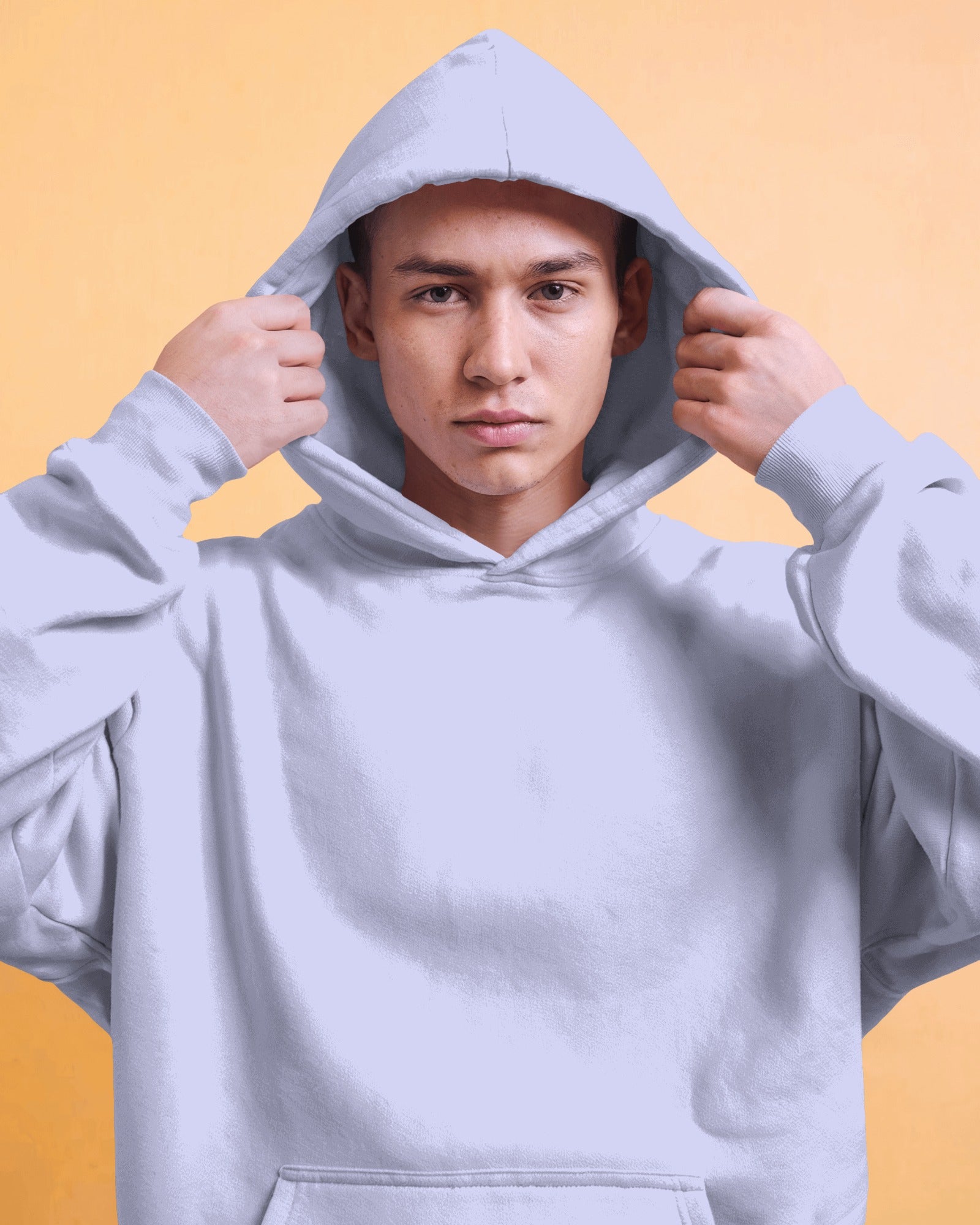 Streetwear Men’s Oversized Lavender Hoodie