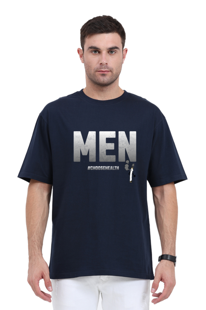 Oversized slogan T-shirt for men