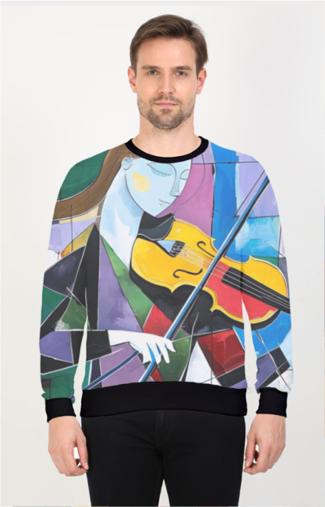 Stylish printed sweatshirt for men