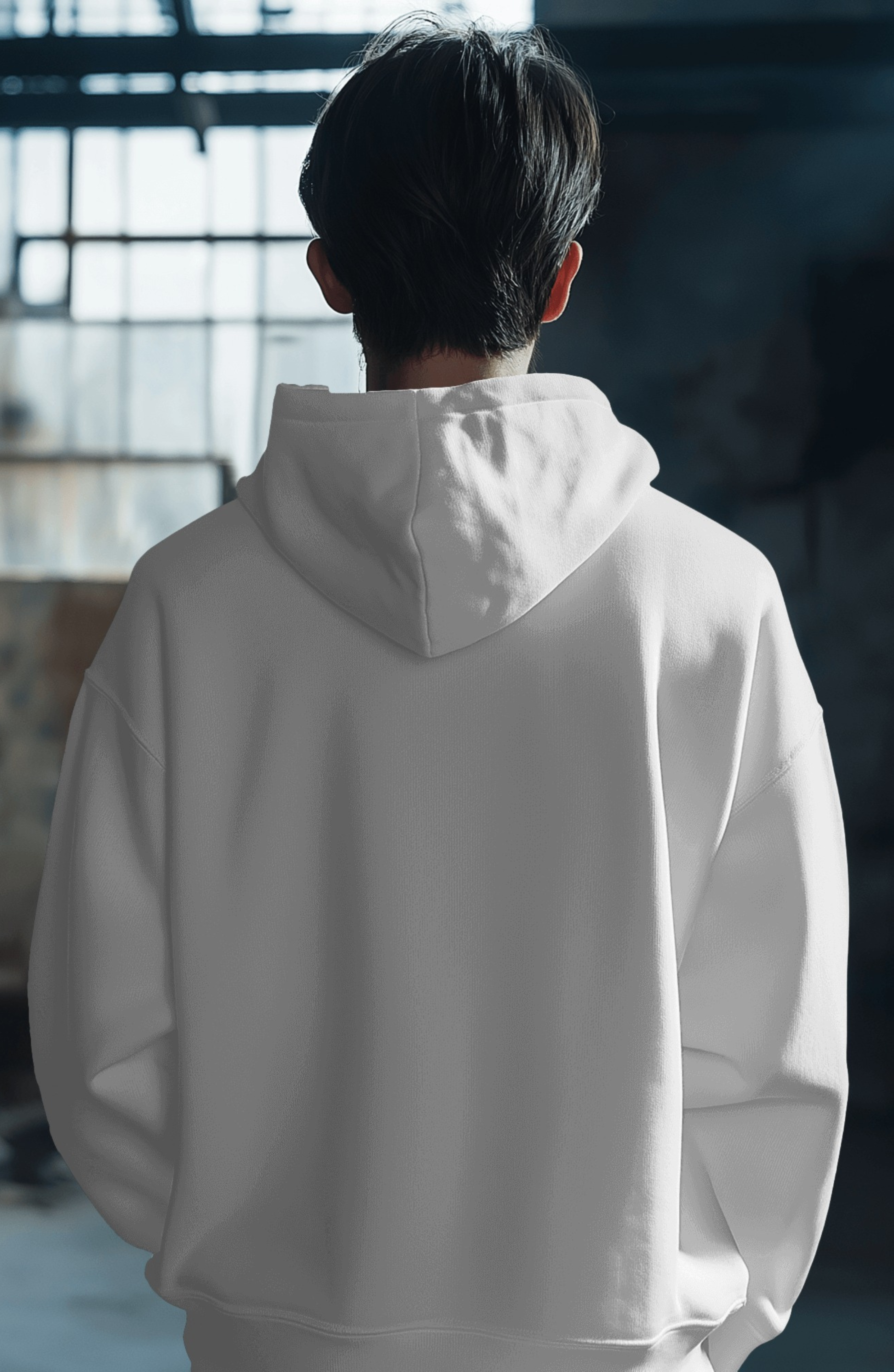 Men’s White Oversized Hoodie