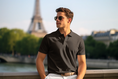 Men’s Premium Black Polo T-Shirt – Classic, Comfortable & Stylish