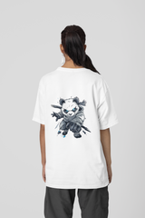 Warrior Panda Oversized Unisex T-Shirt – Bold Style for Everyone