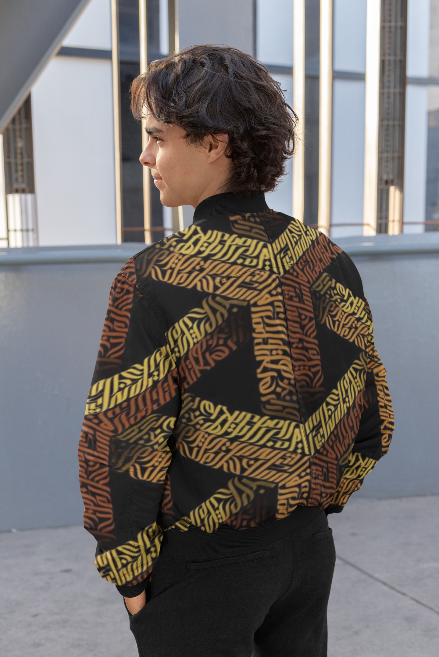 AOP Bomber Jacket for Men | Stylish All-Over Print Design