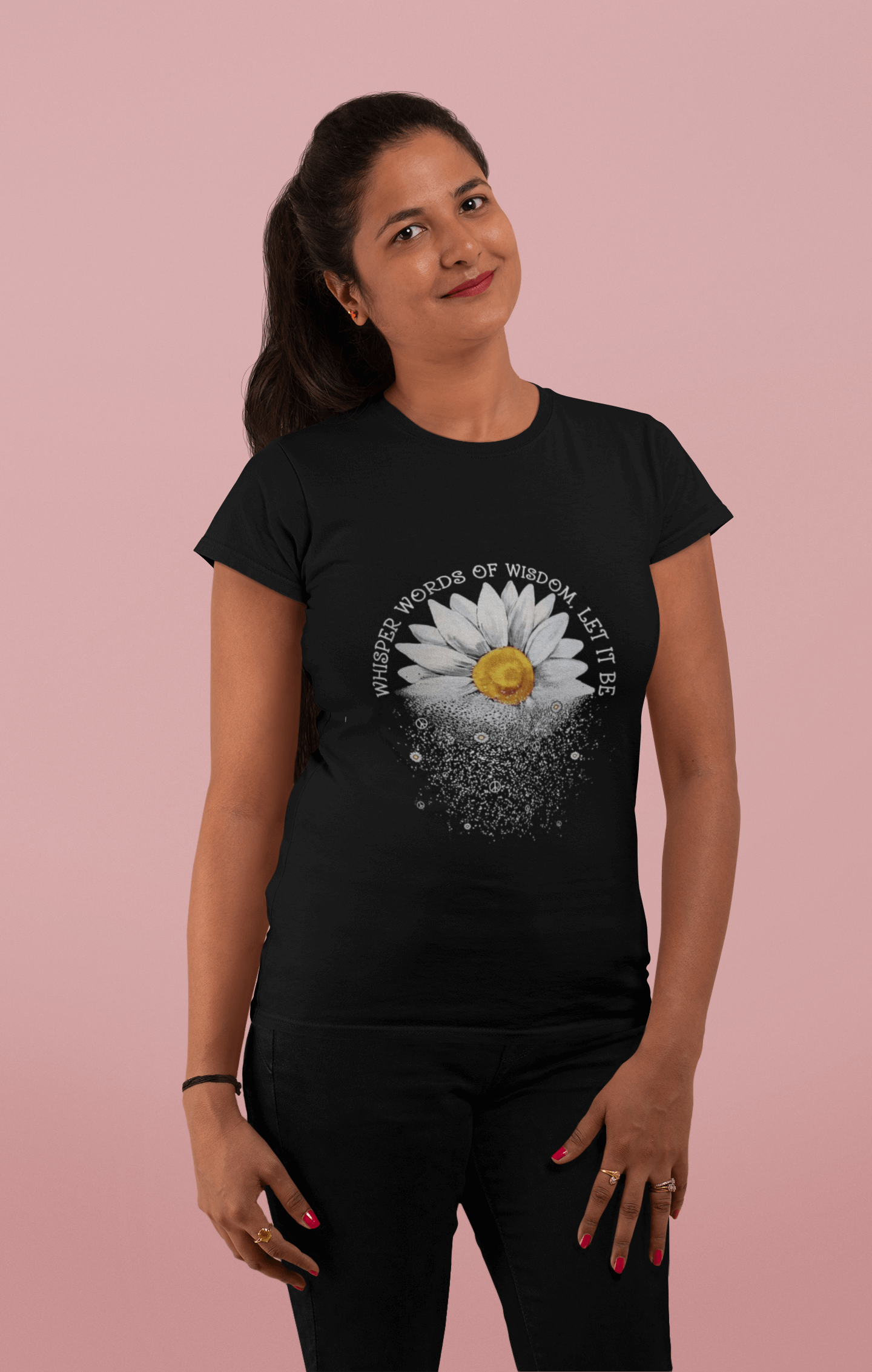 Women’s Unisex Round Neck T-Shirt – Sunflower Design | Premium Cotton Tee