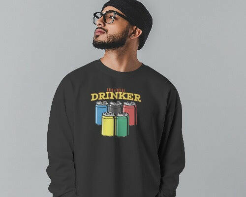 Unofficial Drinker Men's Oversized Sweatshirt – Celebrate Your Inner Party Animal