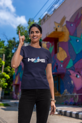 Hope Design Women Half Sleeve T-shirt – Stylish Cotton Tshirt for Women | NotchBuy India