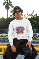 Men’s 'Hustle with Heart' Oversized Sweatshirt – Bold Comfort for the Go-Getter.