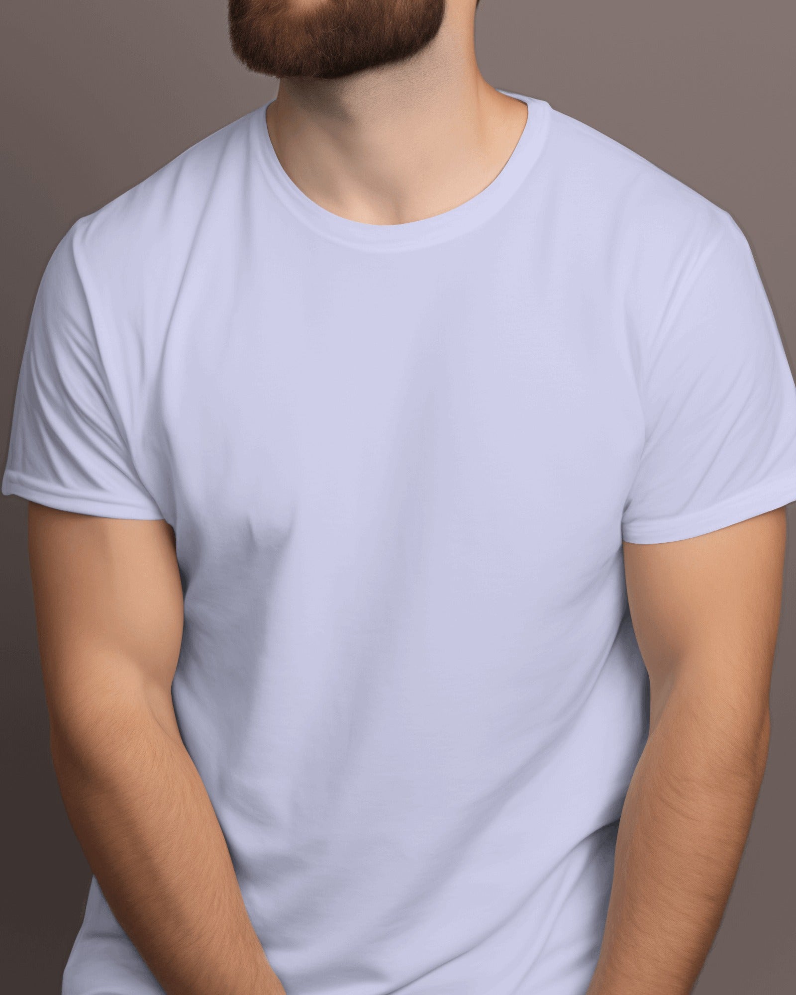 Men's Plain Lavender T-Shirt – Soft Cotton, Comfortable for All Seasons | Buy Premium Tees Online