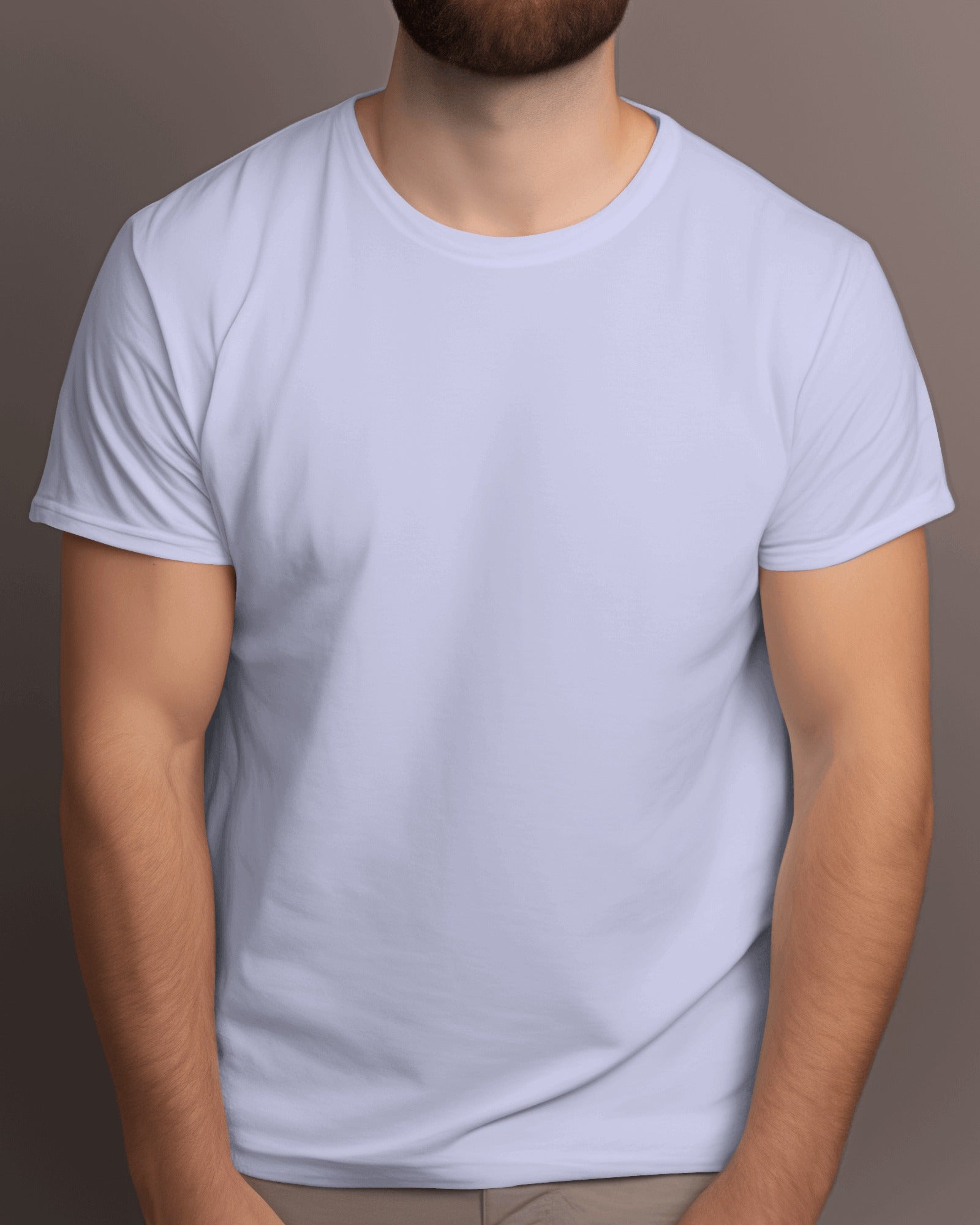 Men's Plain Lavender T-Shirt – Soft Cotton, Comfortable for All Seasons | Buy Premium Tees Online