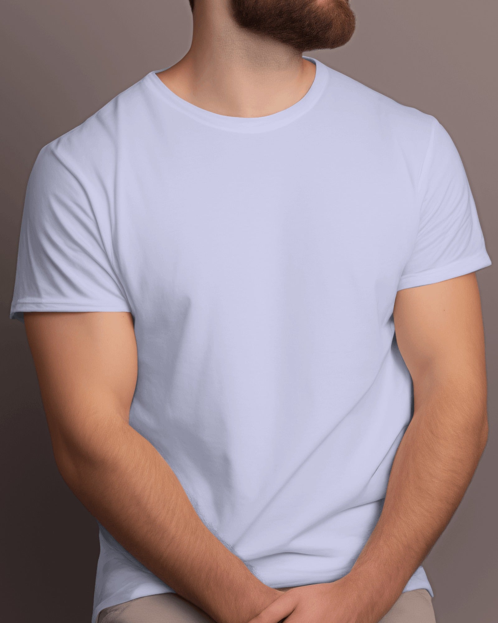 Men's Plain Lavender T-Shirt – Soft Cotton, Comfortable for All Seasons | Buy Premium Tees Online