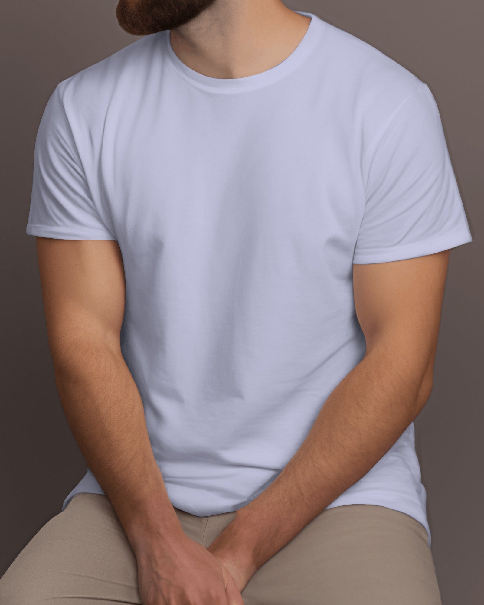 Men's Plain Lavender T-Shirt – Soft Cotton, Comfortable for All Seasons | Buy Premium Tees Online