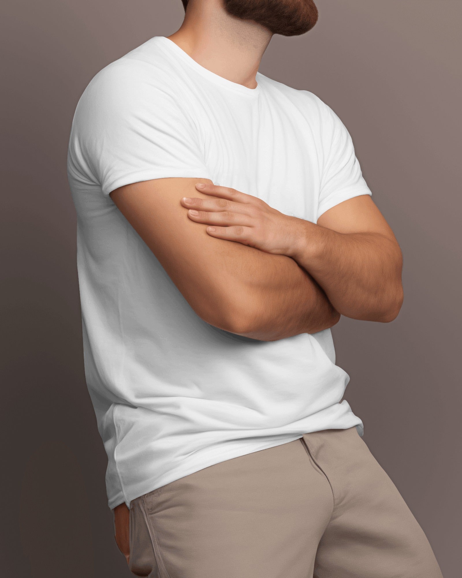 Men's White Premium Plain T-Shirt – Soft Cotton, Stylish & Versatile | Shop in India