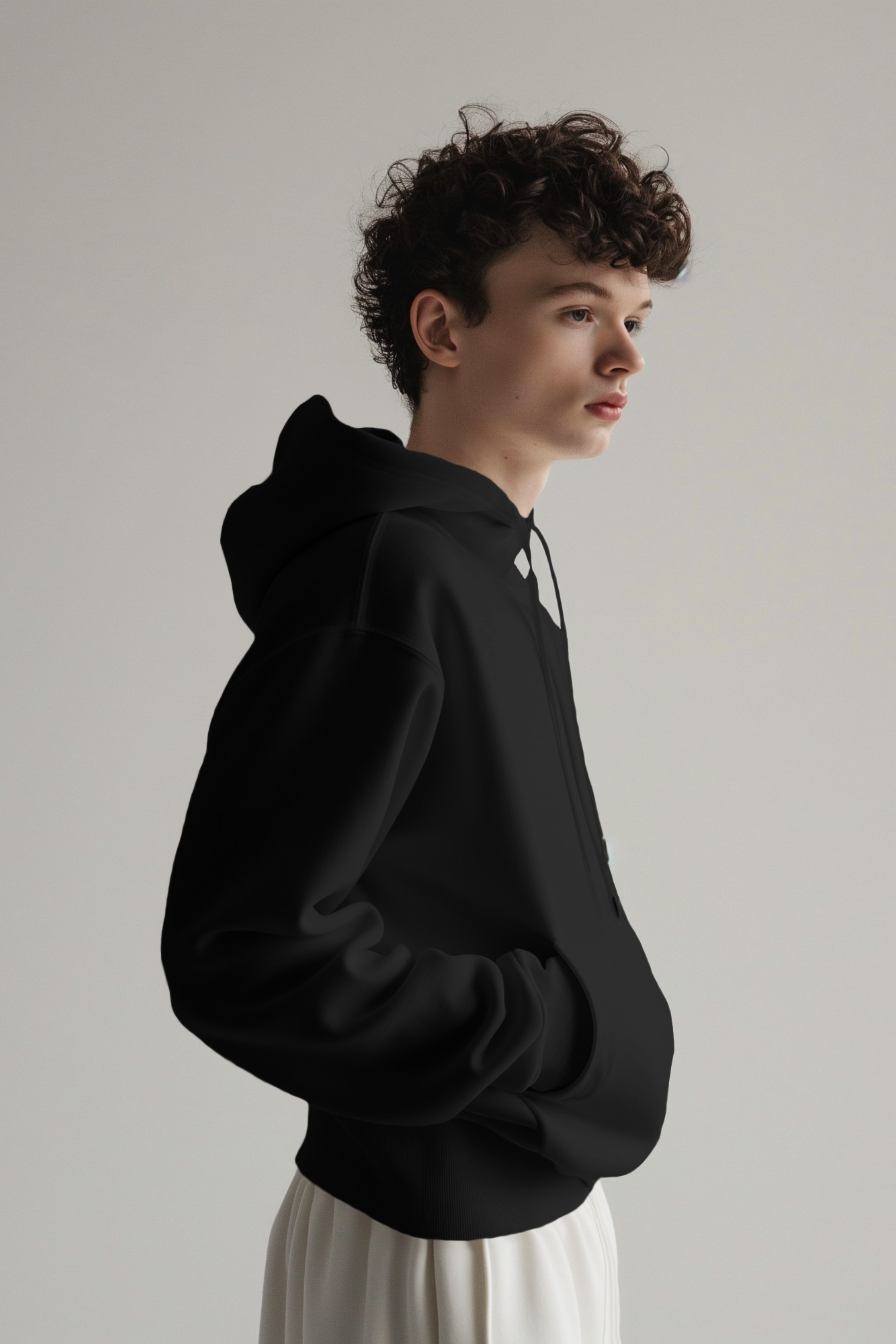 Men’s Oversized Black Hoodie