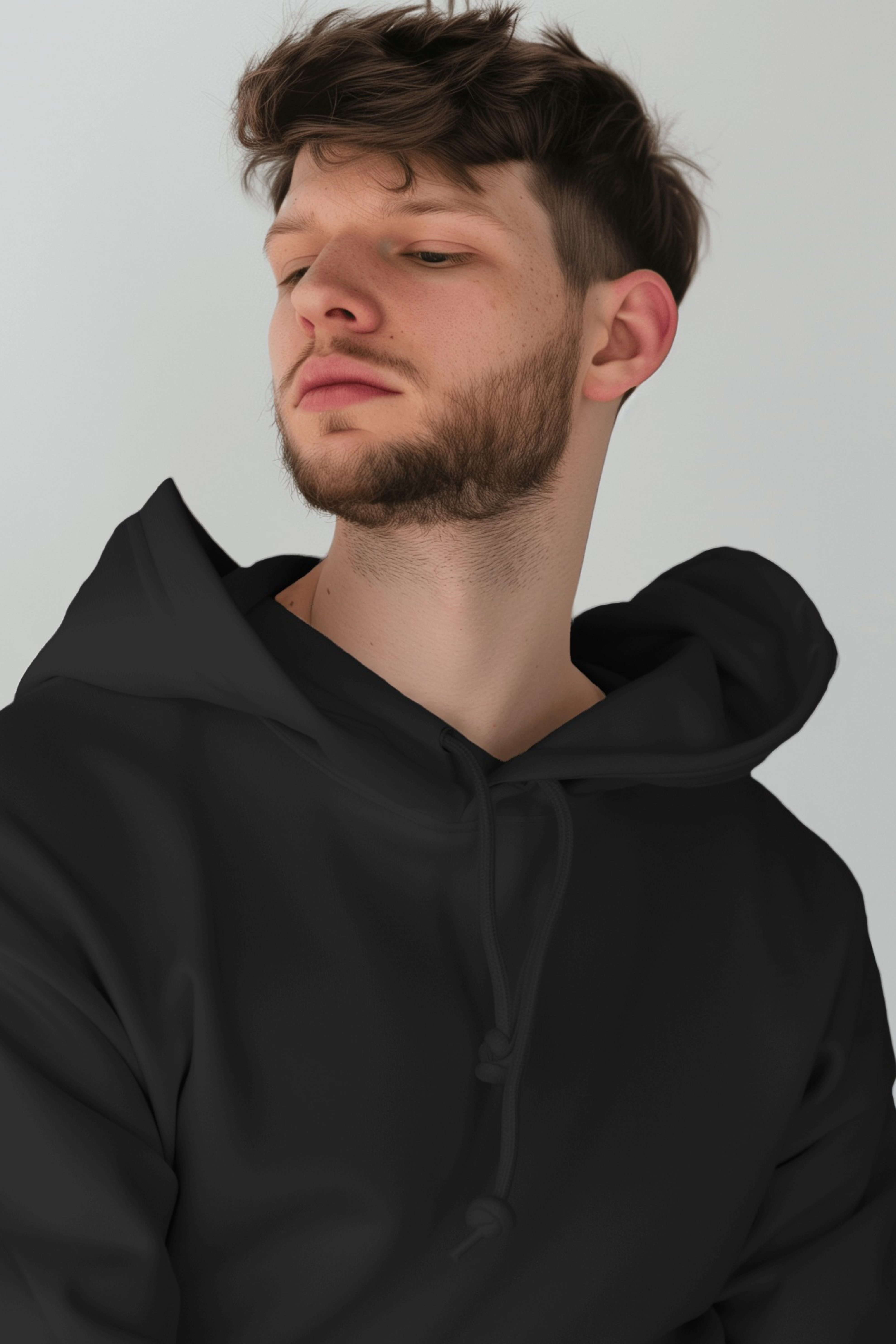 Men’s Oversized Black Hoodie 