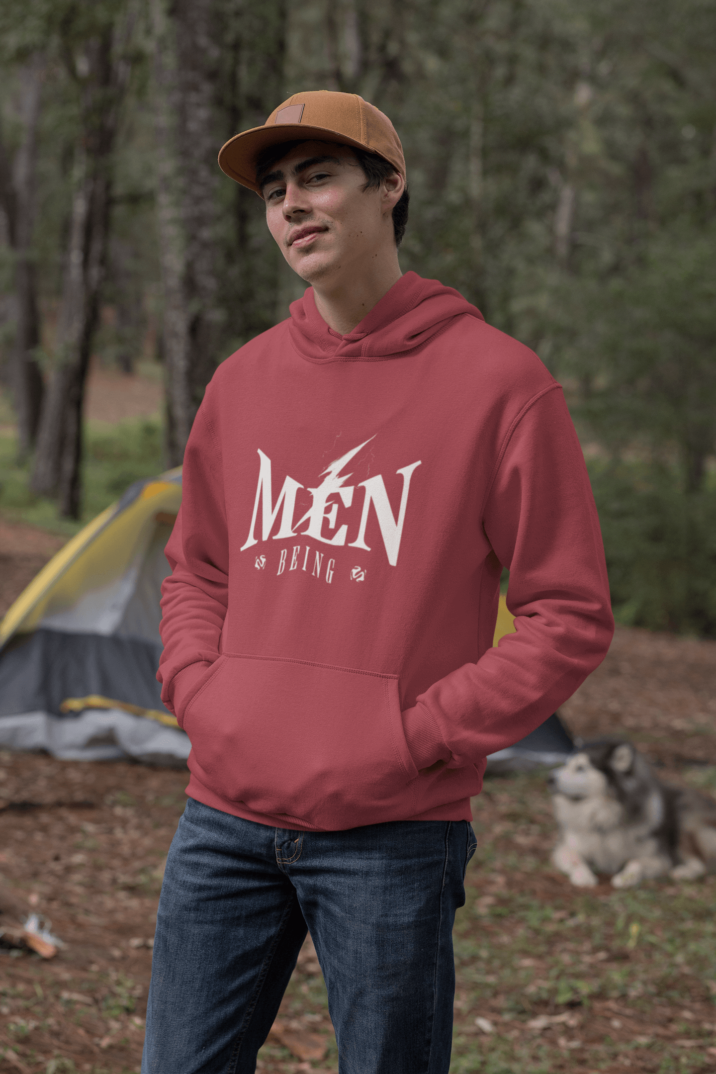 Men’s 'Being Man' Oversized Hooded Sweatshirt – Comfort and Style Redefined.