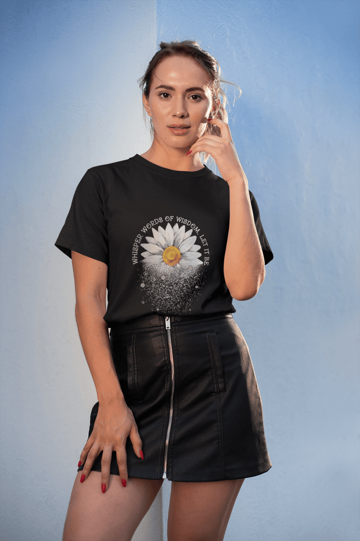 Women’s Unisex Round Neck T-Shirt – Sunflower Design | Premium Cotton Tee