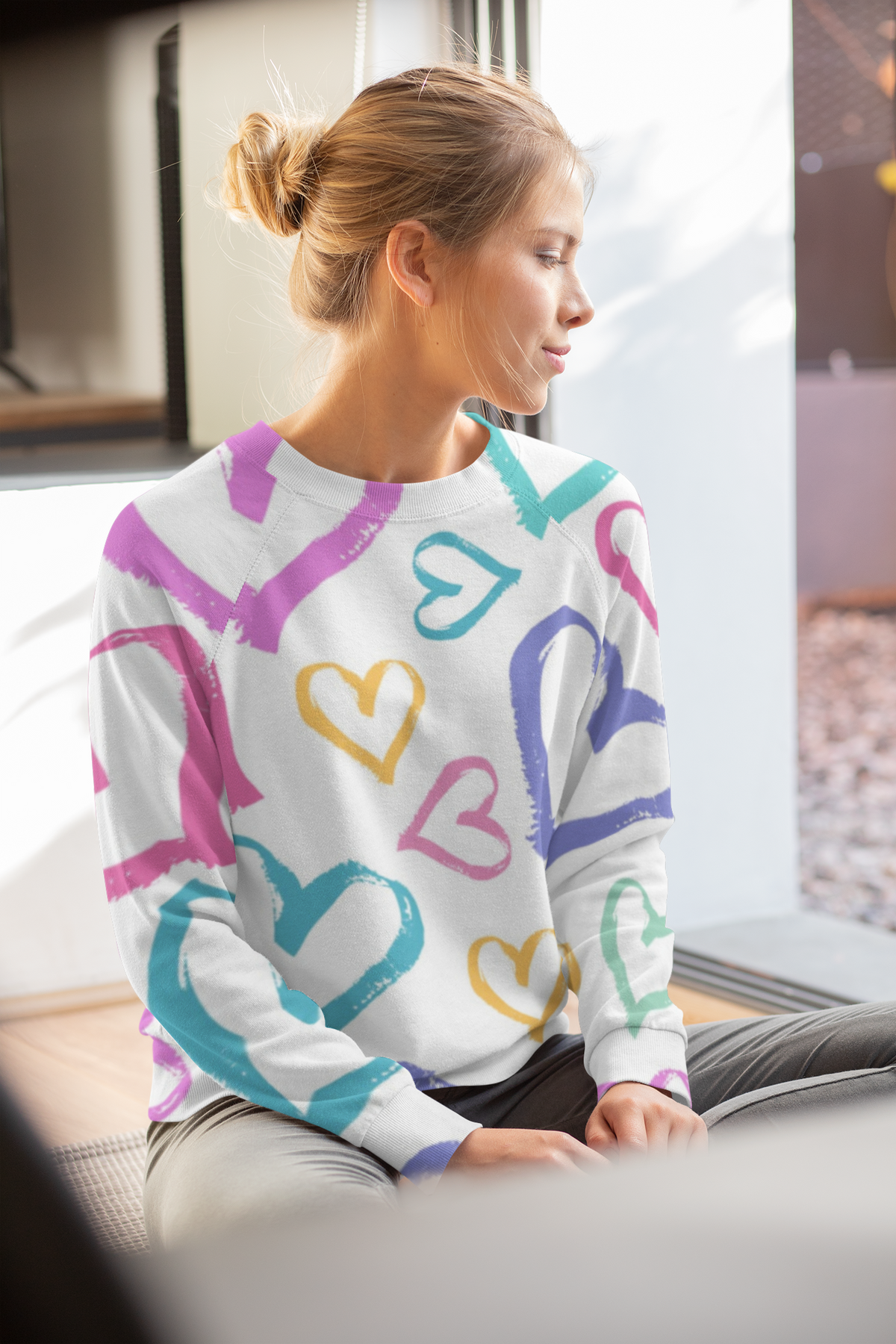 Women's AOP Sweatshirt | Bold All Over Print Fashion.