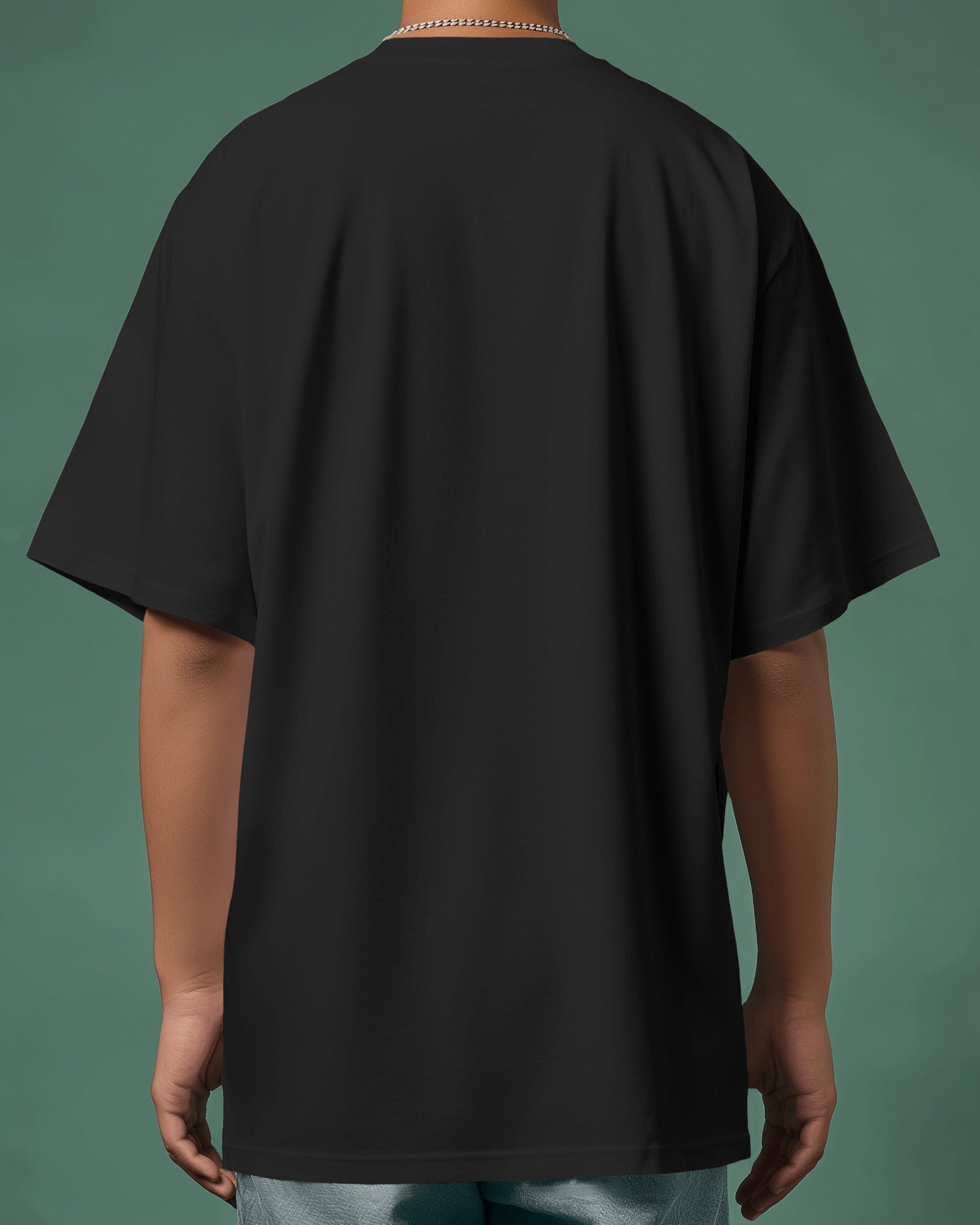 Men’s Oversized Black T-Shirt – Premium Cotton for Comfort & Style