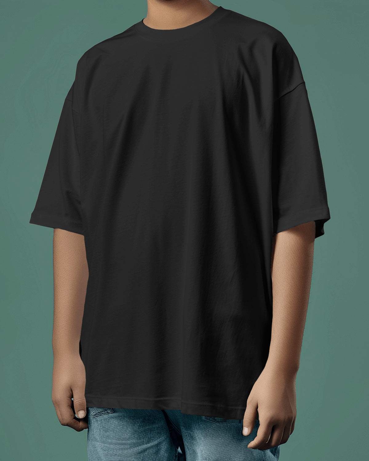 Men’s Oversized Black T-Shirt – Premium Cotton for Comfort & Style