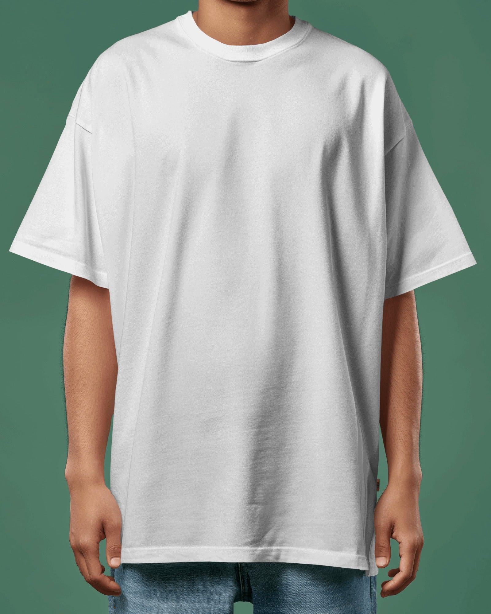 Men’s Oversized White T-Shirt – Premium Cotton for Ultimate Comfort