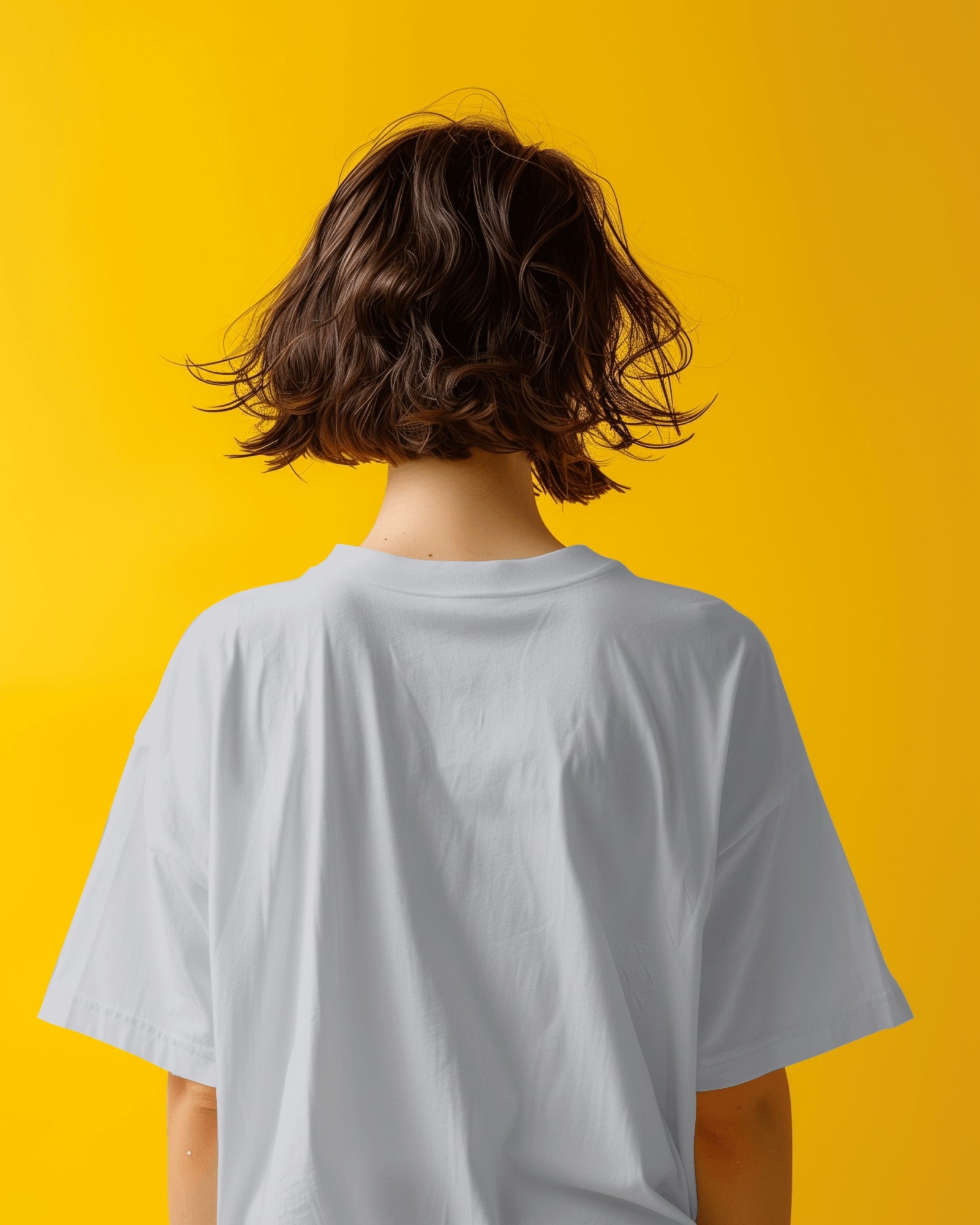 Women  White Plain oversized t shirt