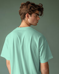 Men’s Oversized T-Shirt – Mint | Premium Cotton Comfort