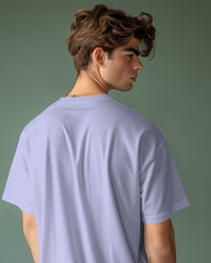 Men’s Oversized T-Shirt – Lavender | Premium Cotton Comfort