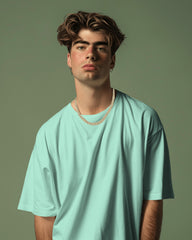 Men’s Oversized T-Shirt – Mint | Premium Cotton Comfort