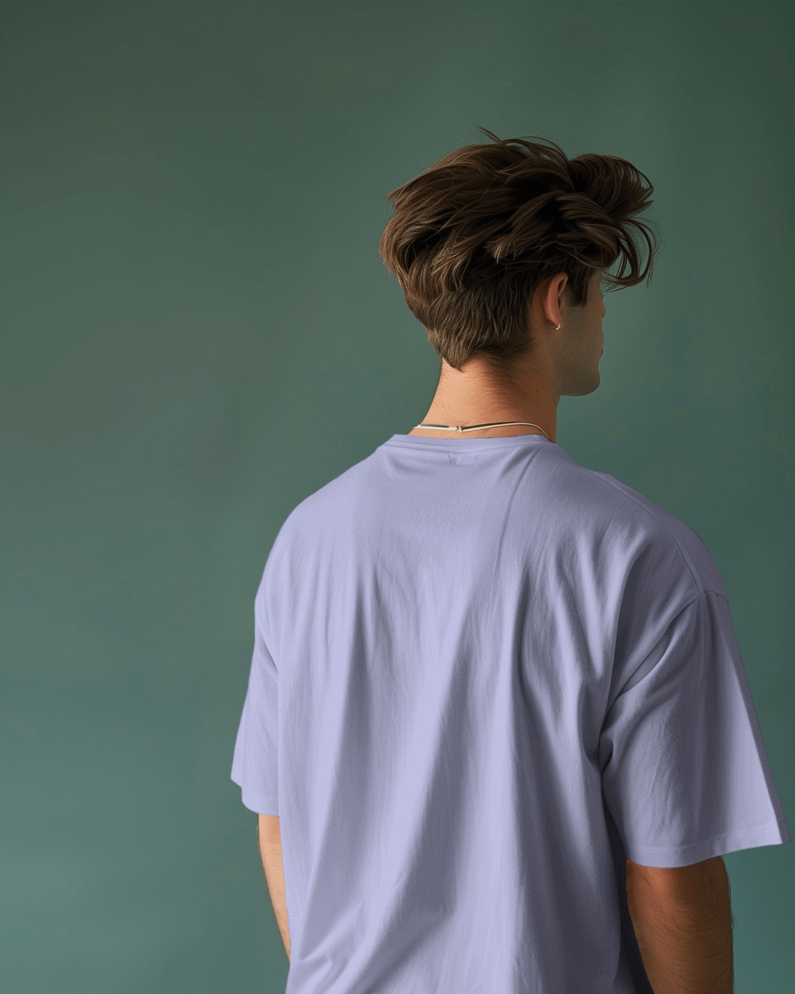 Men’s Oversized T-Shirt – Lavender | Premium Cotton Comfort